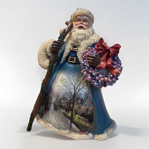 Thomas Kinkade Old World Santa Christmas Journey’s End 4.5” 2003 Ashton Drake - Picture 1 of 5